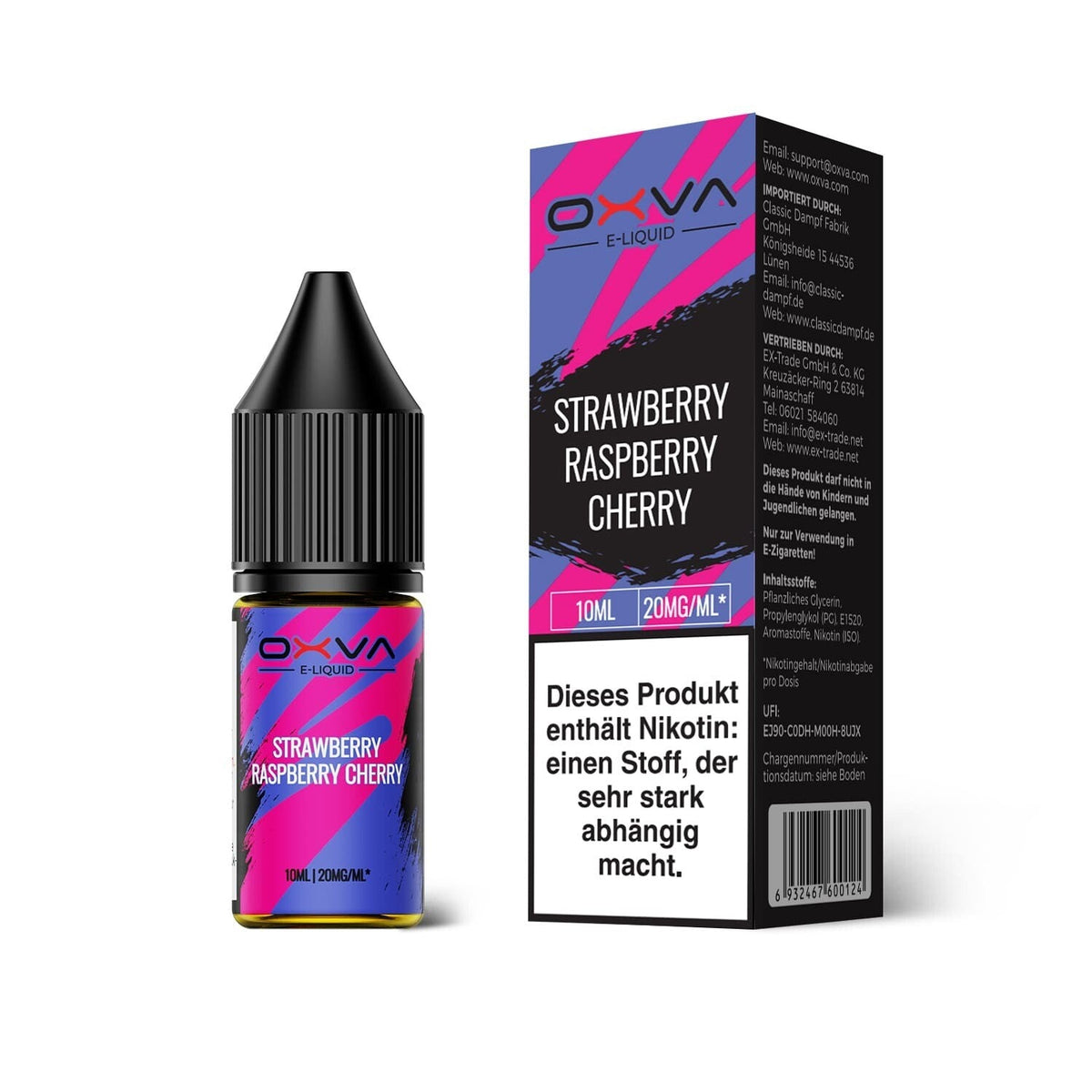 Oxva Strawberry Raspberry Cherry Nikotinsalz Liquid