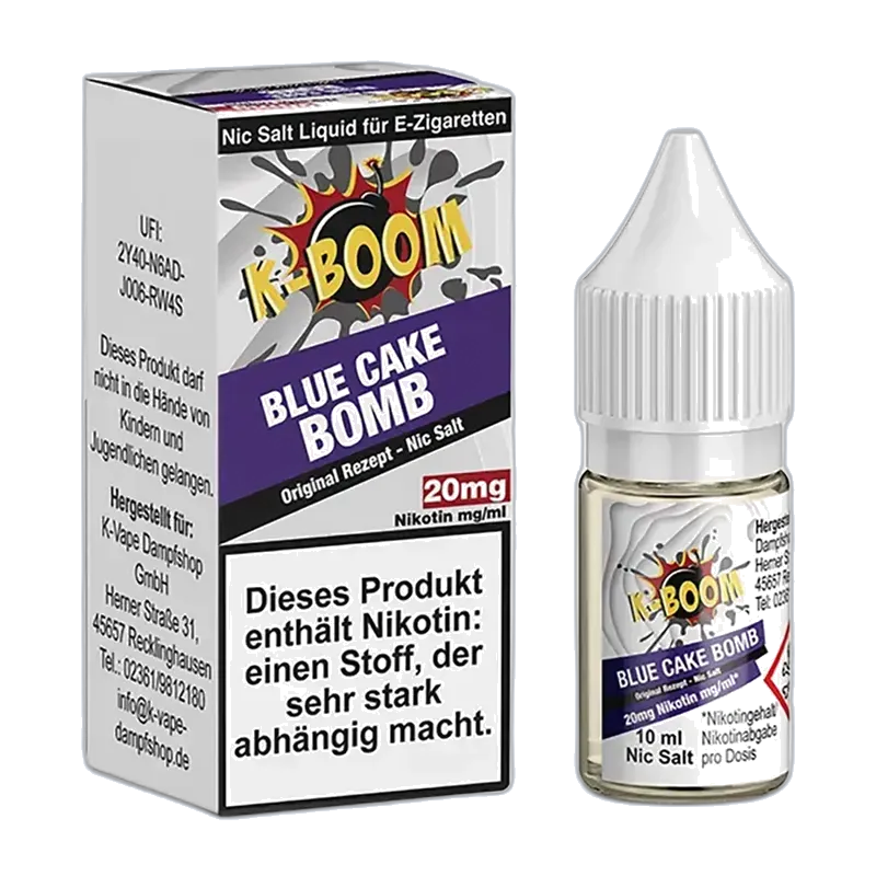 Liquid Blue Cake Bomb - K-Boom Nikotinsalz 20mg