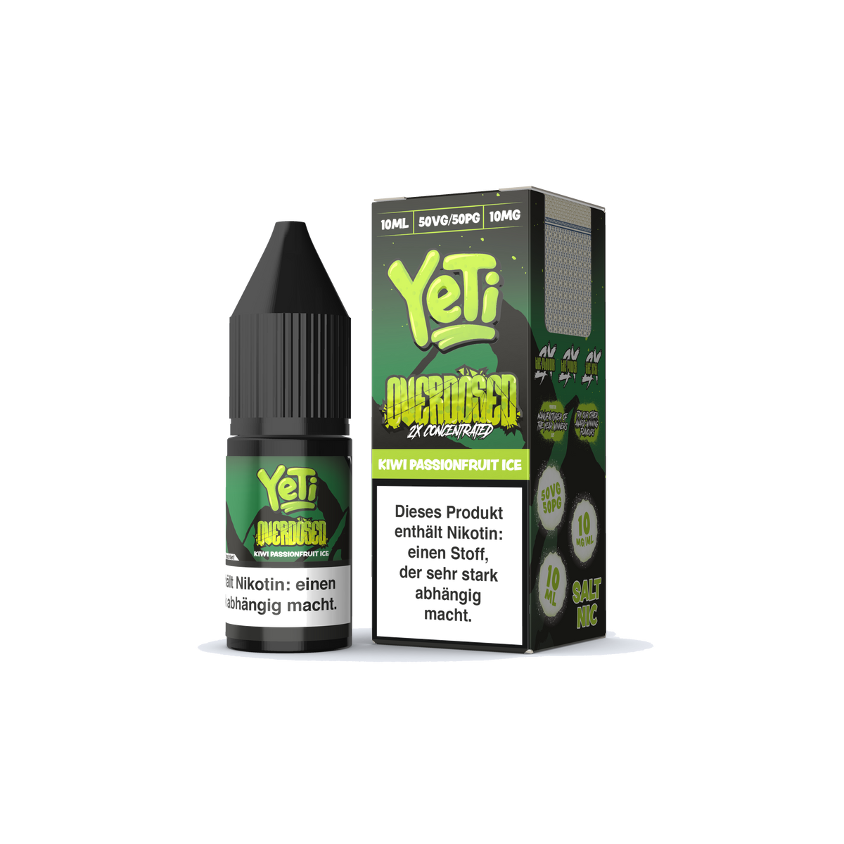 Liquid Kiwi Passionsfruit Ice - Yeti Overdosed Nikotinsalz 10mg