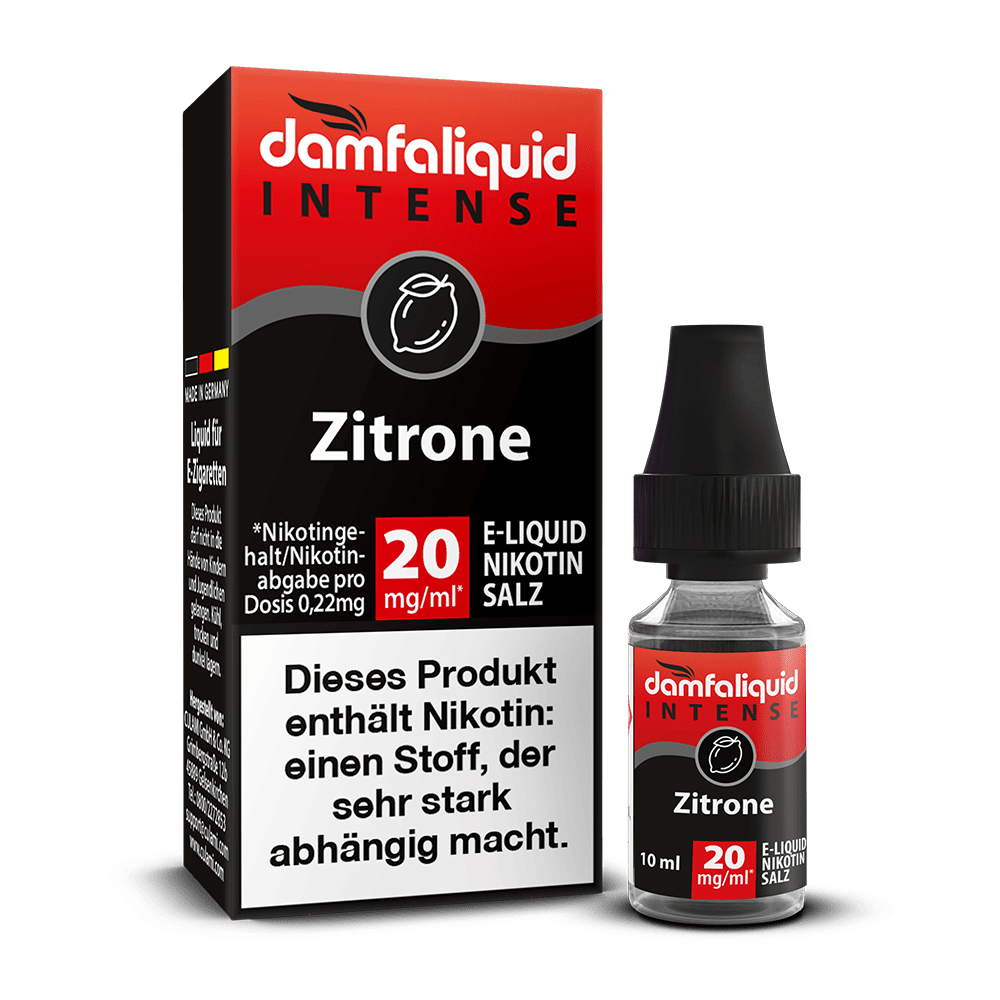 damfaliquid Nikotinsalz Zitrone INTENSE