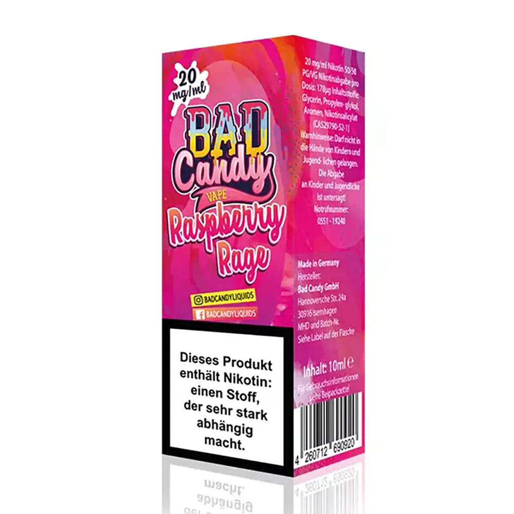 Liquid Raspberry Rage - Bad Candy Nikotinsalz