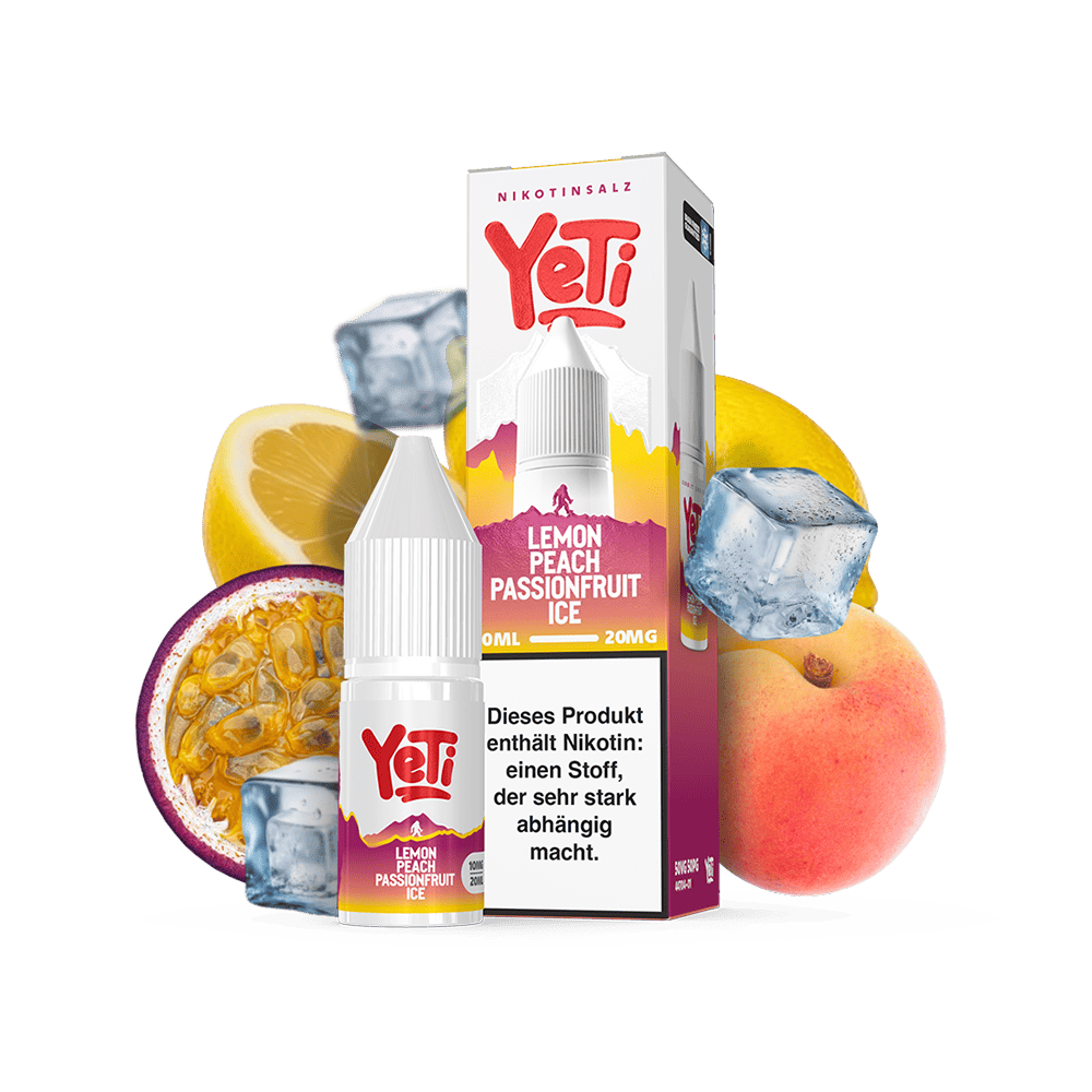 Yeti Summit Nikotinsalz - Lemon Peach Passionsfruit Ice - Overdosed