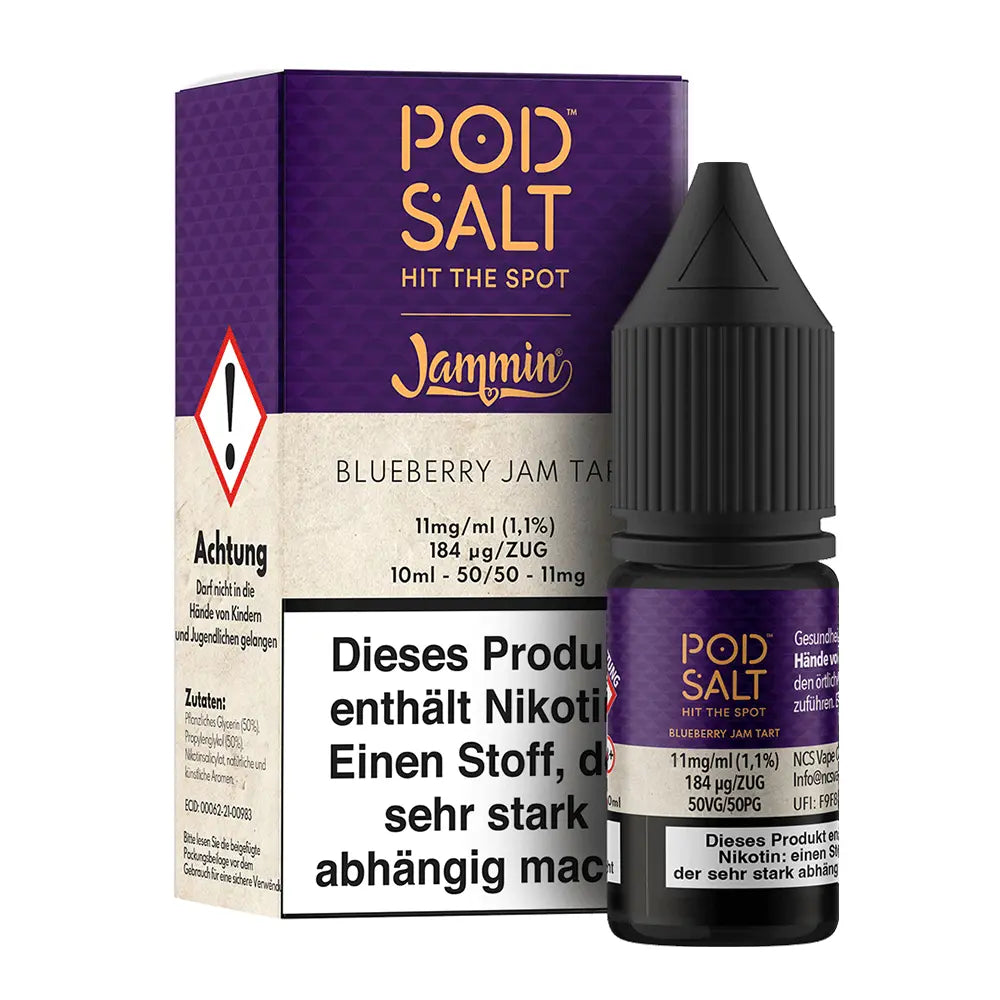 Liquid Blueberry Jam Tart - Pod Salt Fusion Nikotinsalz