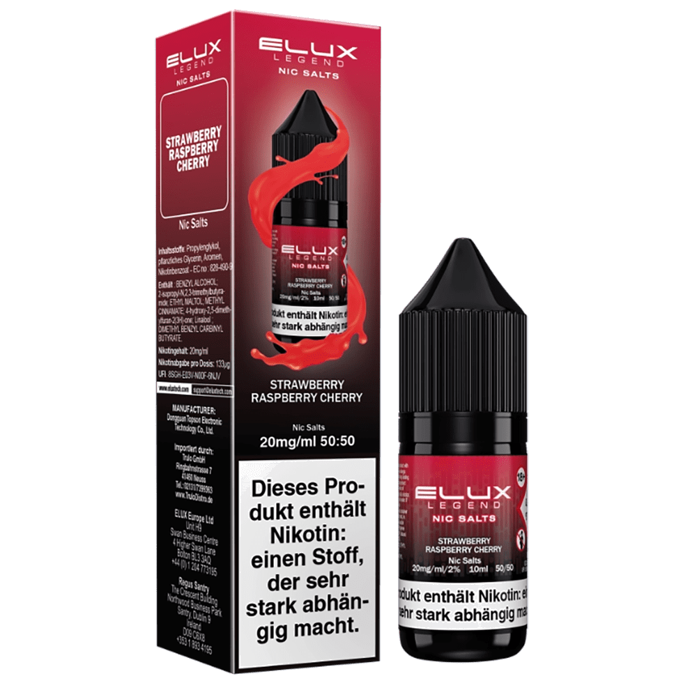 Liquid Strawberry Raspberry Cherry - Elux Nikotinsalz 20mg