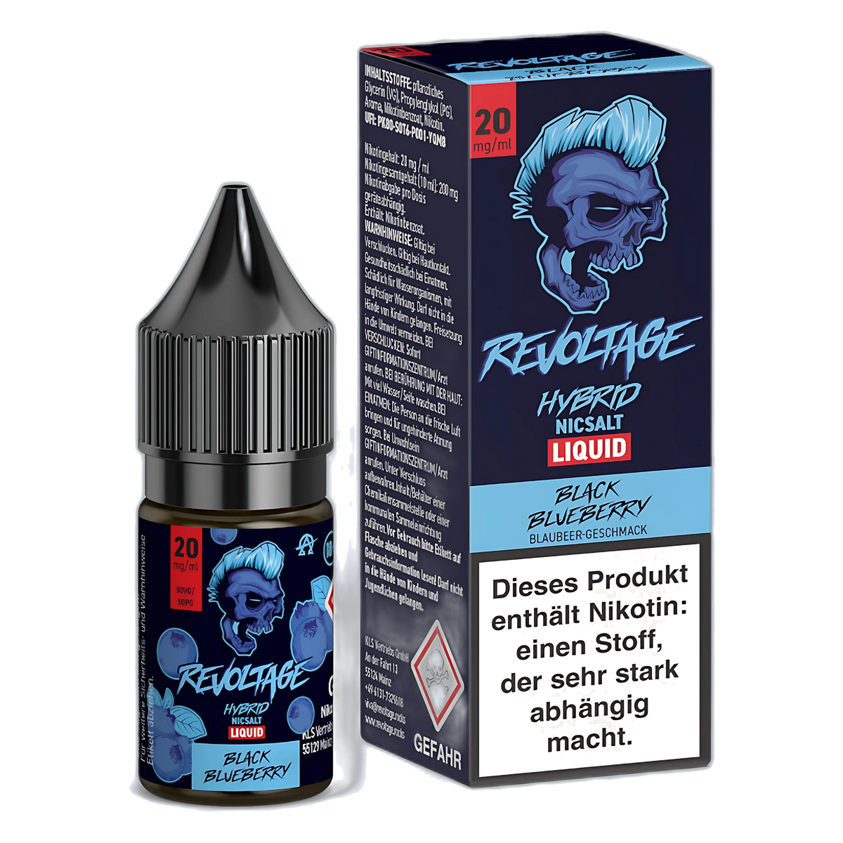 Liquid Black Blueberry - Revoltage Nikotinsalz 20mg