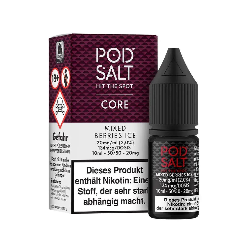 Liquid Mixed Berries Ice - Pod Salt Core Nikotinsalz