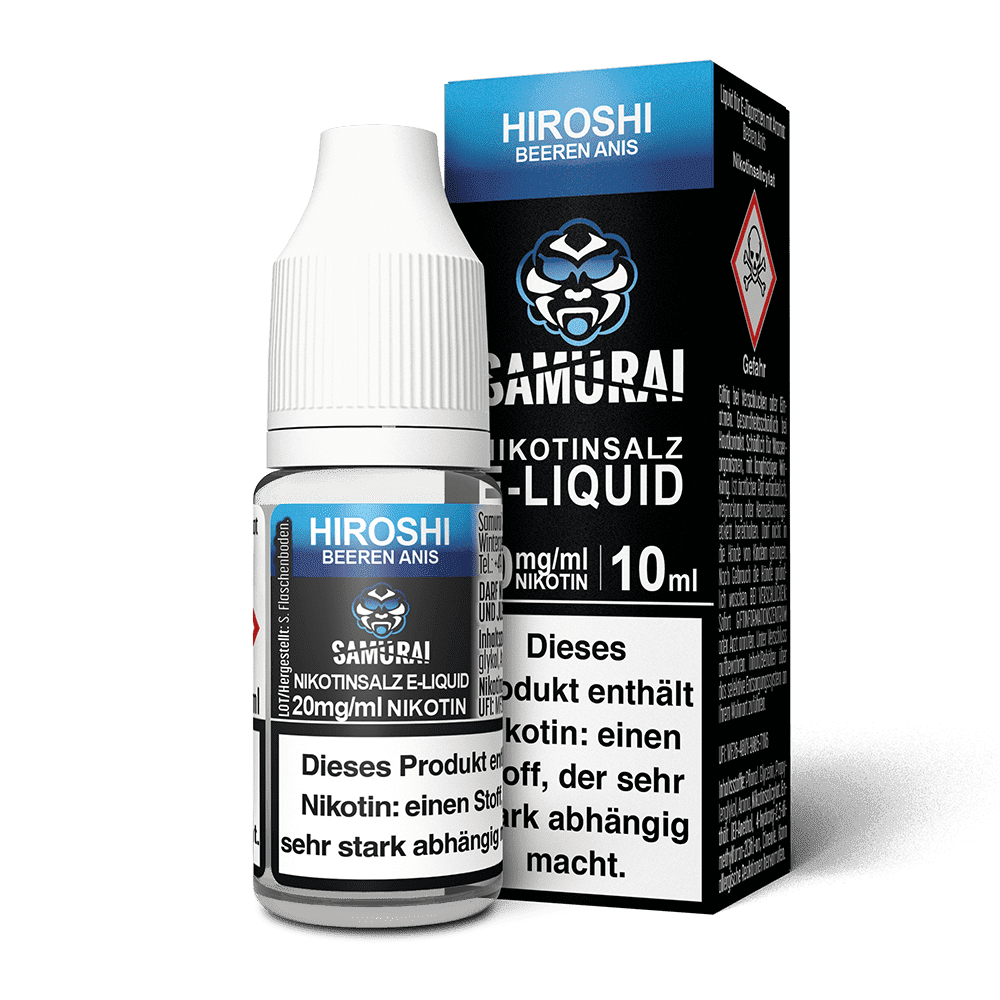 Liquid Hiroshi Beeren Anis - Samurai Nikotinsalz