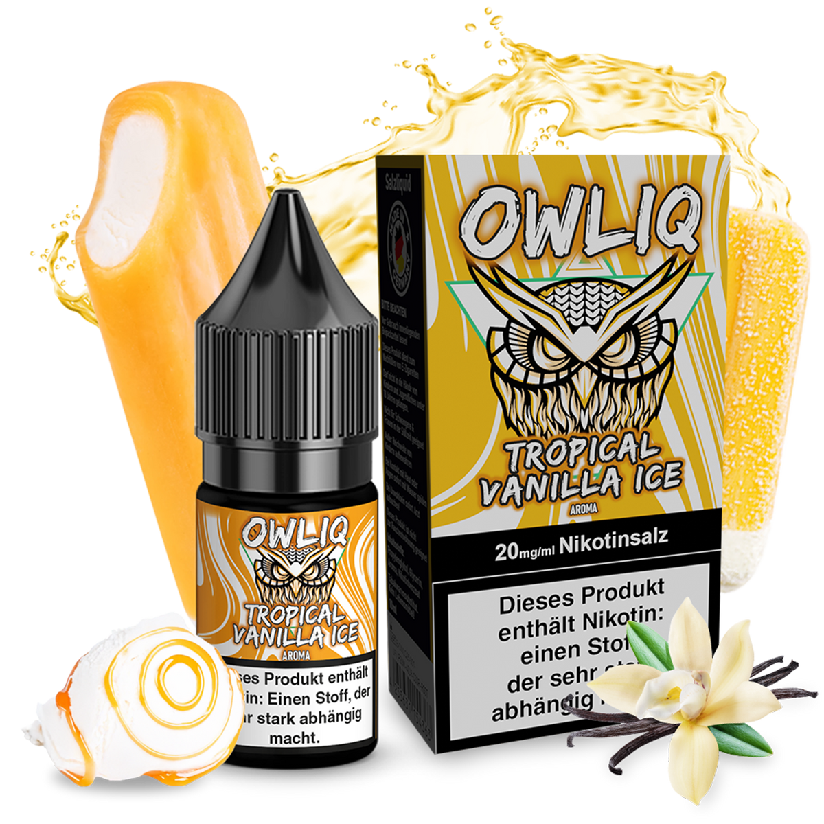 OWLIQ Nikotinsalz Tropical Vanilla Ice 10ml