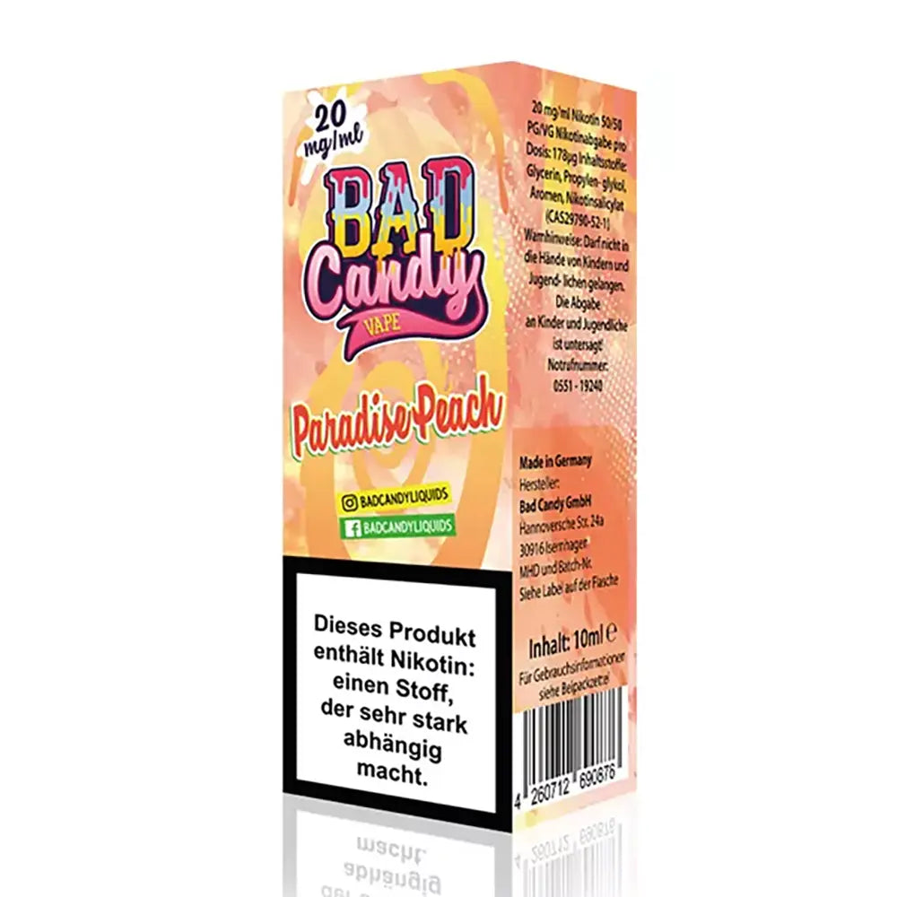 Liquid Paradise Peach - Bad Candy Nikotinsalz