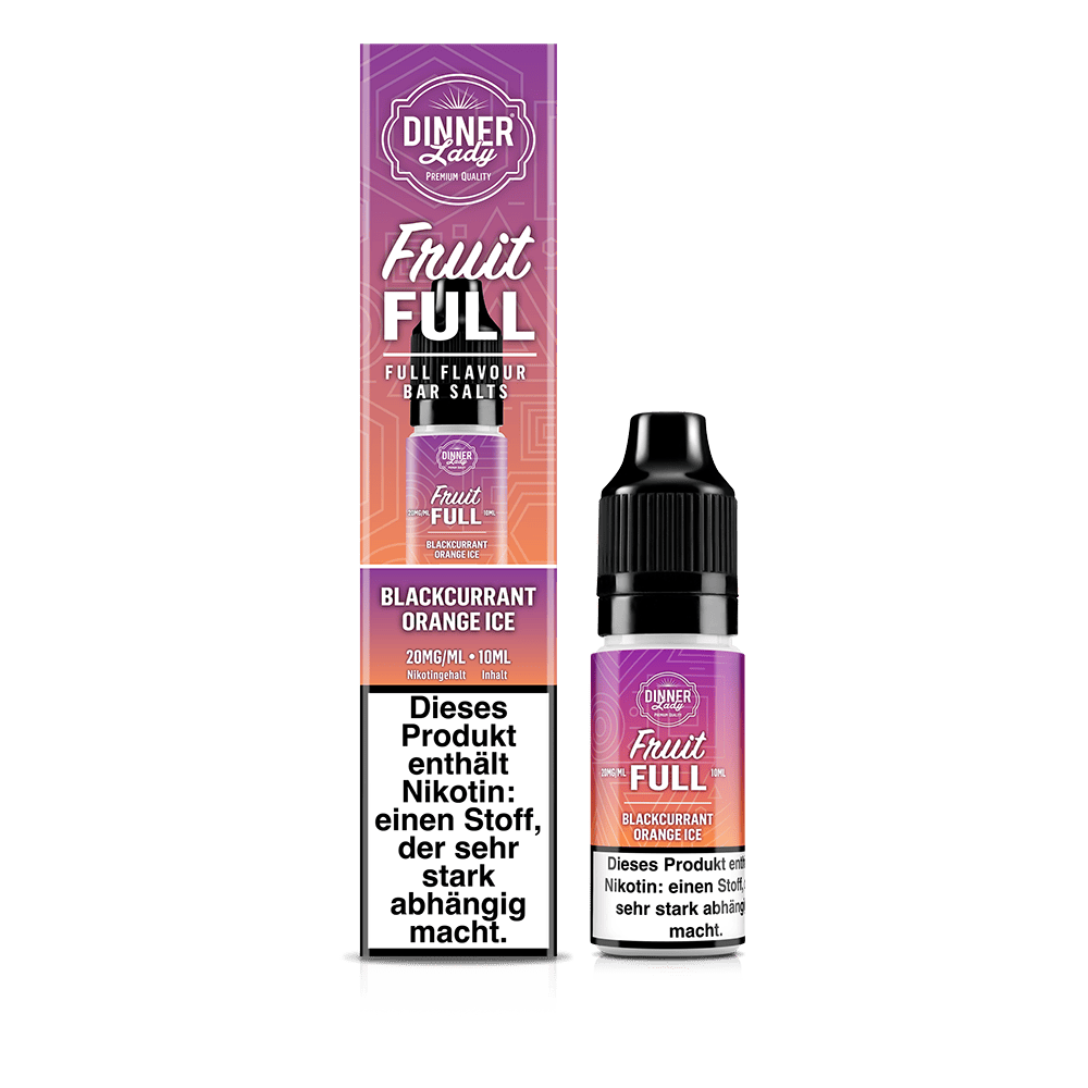Liquid Blackcurrant Orange Ice - Dinner Lady Fruit Full Nikotinsalz