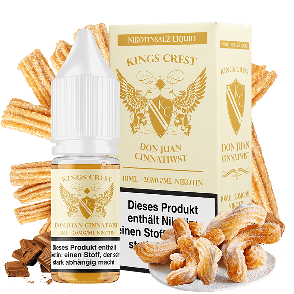 Kings Crest Nikotinsalz - Don Juan Cinnatwist - 10ml Liquid