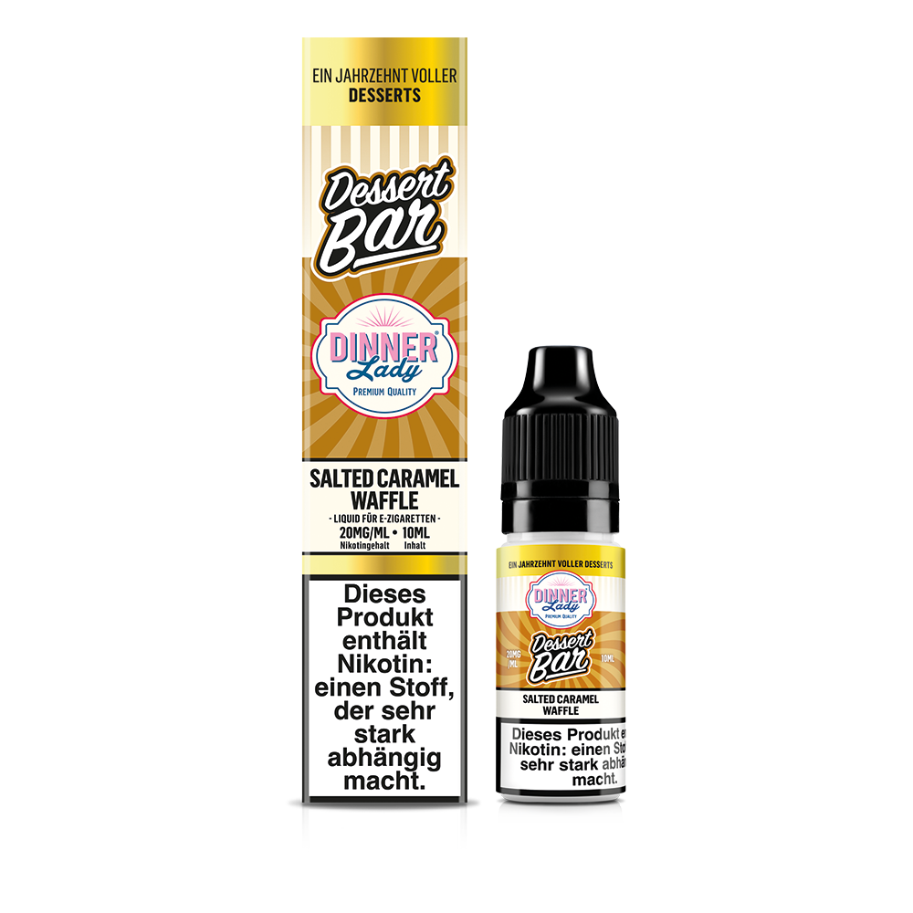 Dinner Lady Nikotinsalz Salted Caramel Waffle 50/50 10ml