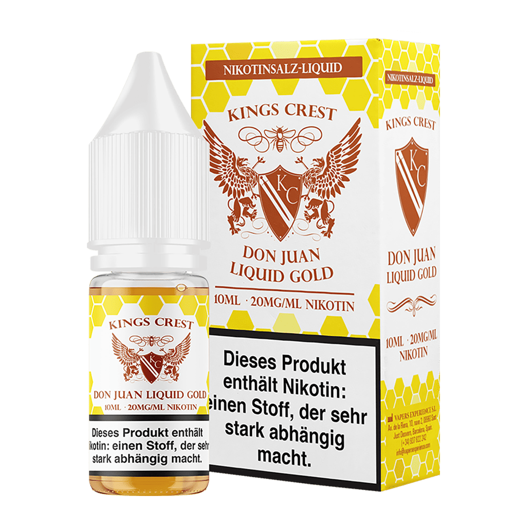 Kings Crest Nikotinsalz - Don Juan Liquid Gold - 10ml Liquid