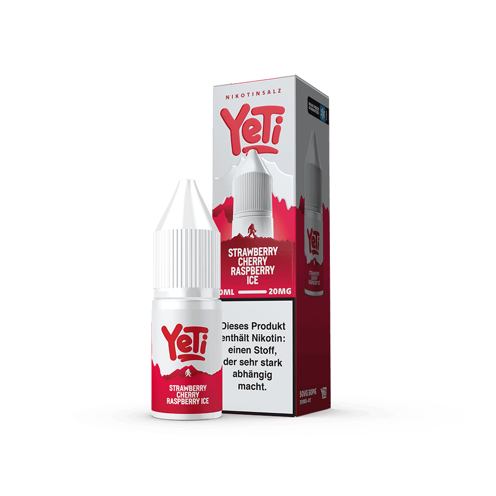 Liquid Strawberry Cherry Raspberry Ice - Yeti Summit Nikotinsalz