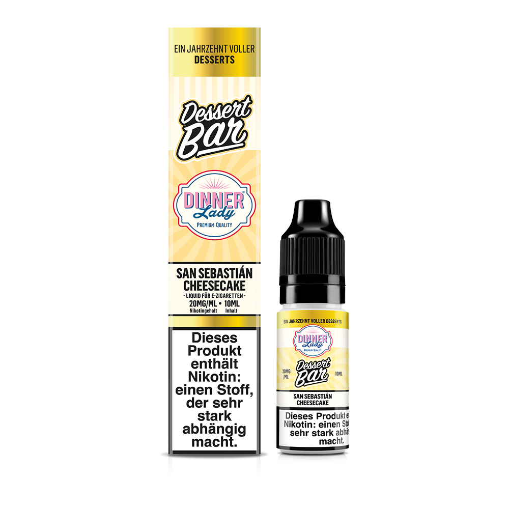 Dinner Lady Nikotinsalz San Sebastian Cheesecake 50/50 10ml