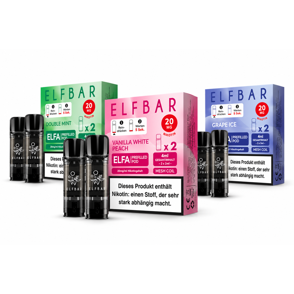 ELFBAR Elfa Pods alle Sorten