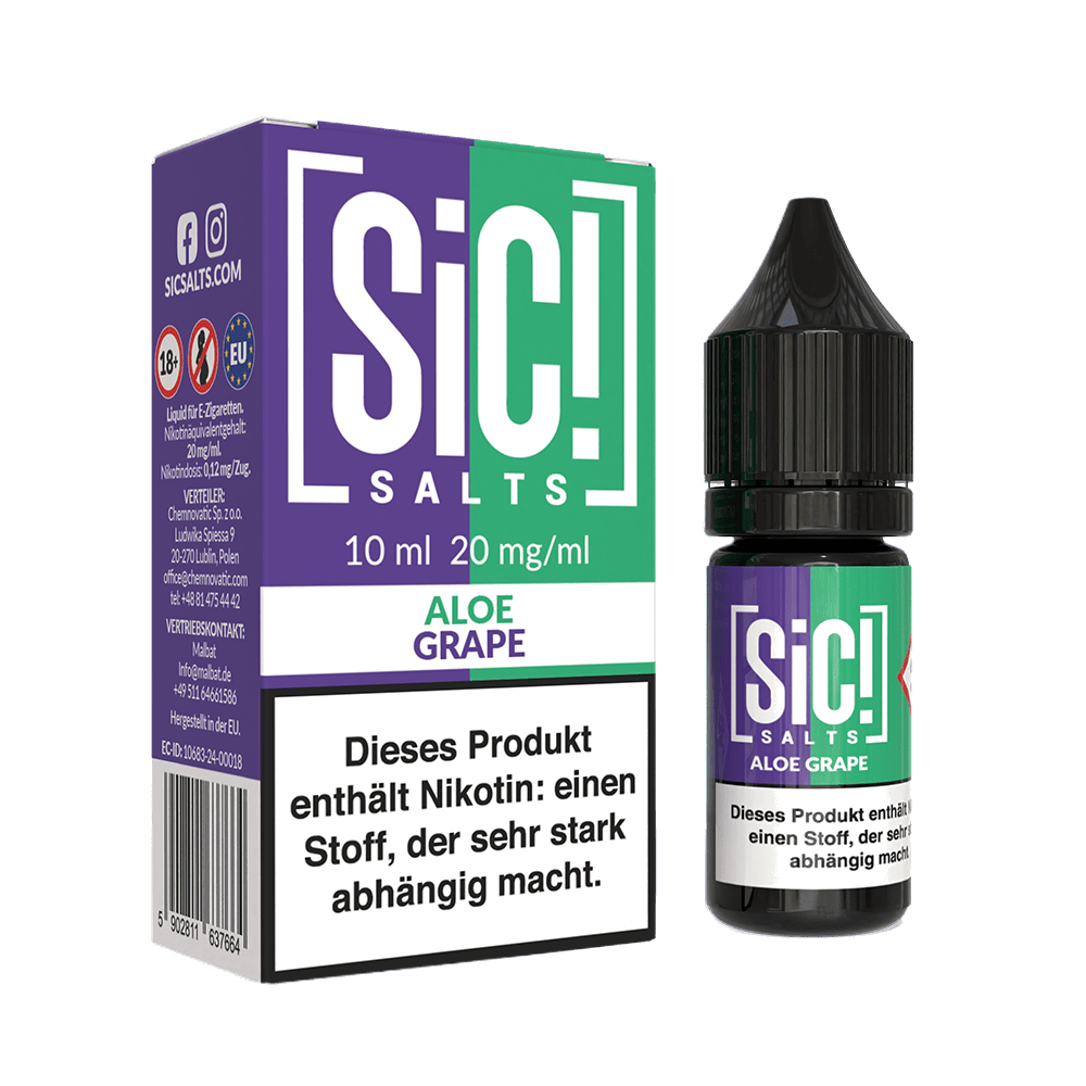 SIC Nikotinsalz Liquid - Aloe Grape -20mg