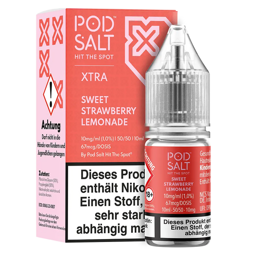 Liquid Sweet Strawberry Lemonade - Pod Salt Xtra Nikotinsalz