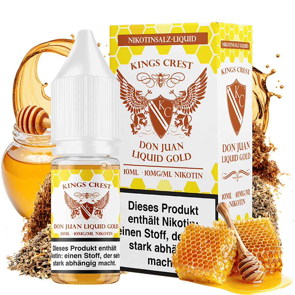 Kings Crest Nikotinsalz - Don Juan Liquid Gold - 10ml Liquid