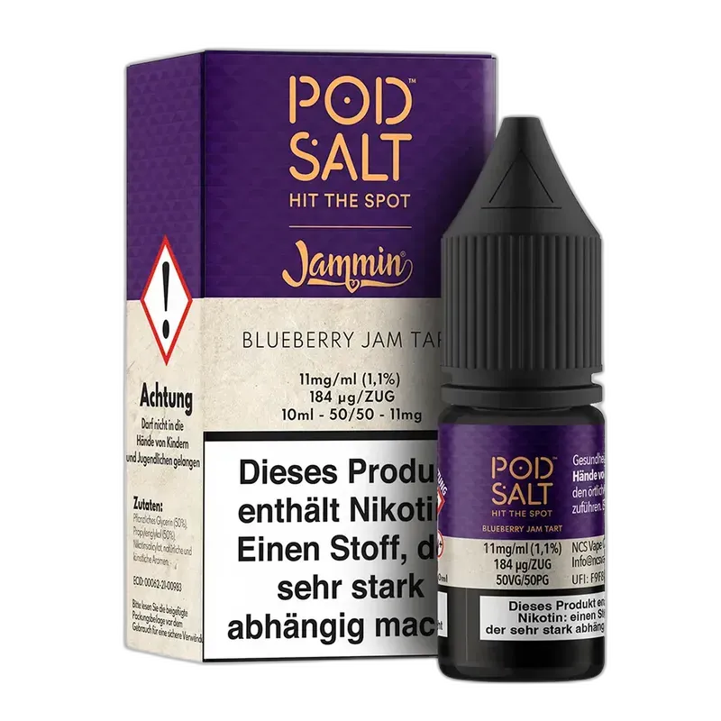 Liquid Blueberry Jam Tart - Pod Salt Fusion Nikotinsalz