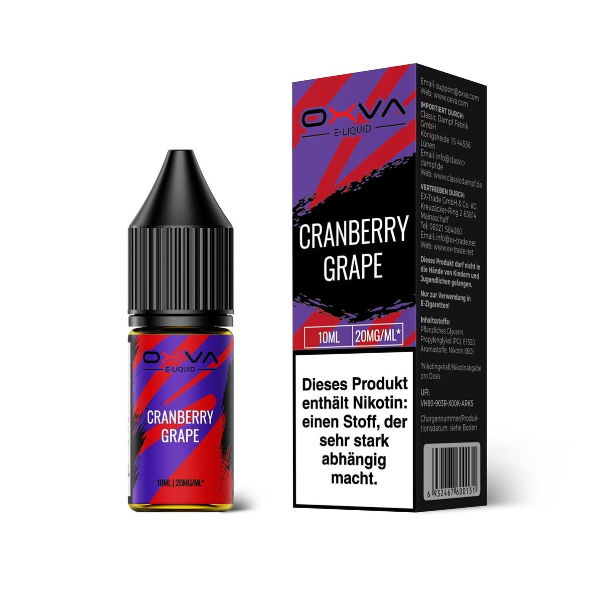 Oxva Cranberry Grape Nikotinsalz Liquid