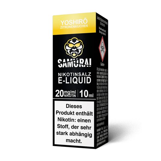 Samurai Yoshiro Zitronenkuchen Nikotinsalz Liquid 10ml