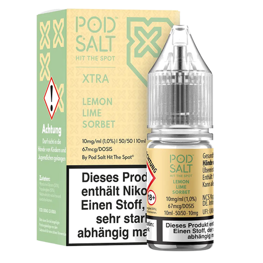 Liquid Lemon Lime Sorbet - Pod Salt Xtra Nikotinsalz 10mg