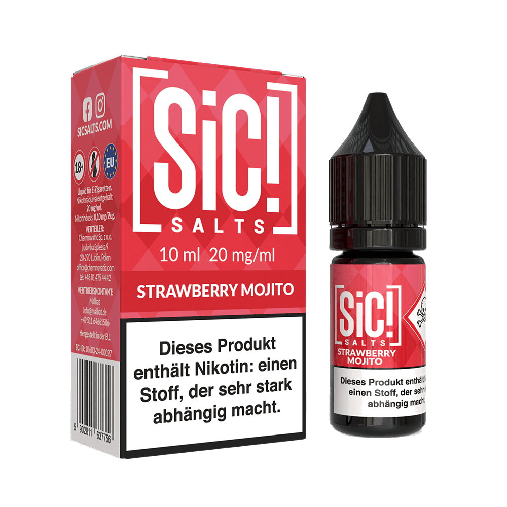 SIC Nikotinsalz Liquid - Strawberry Mojito - 20mg