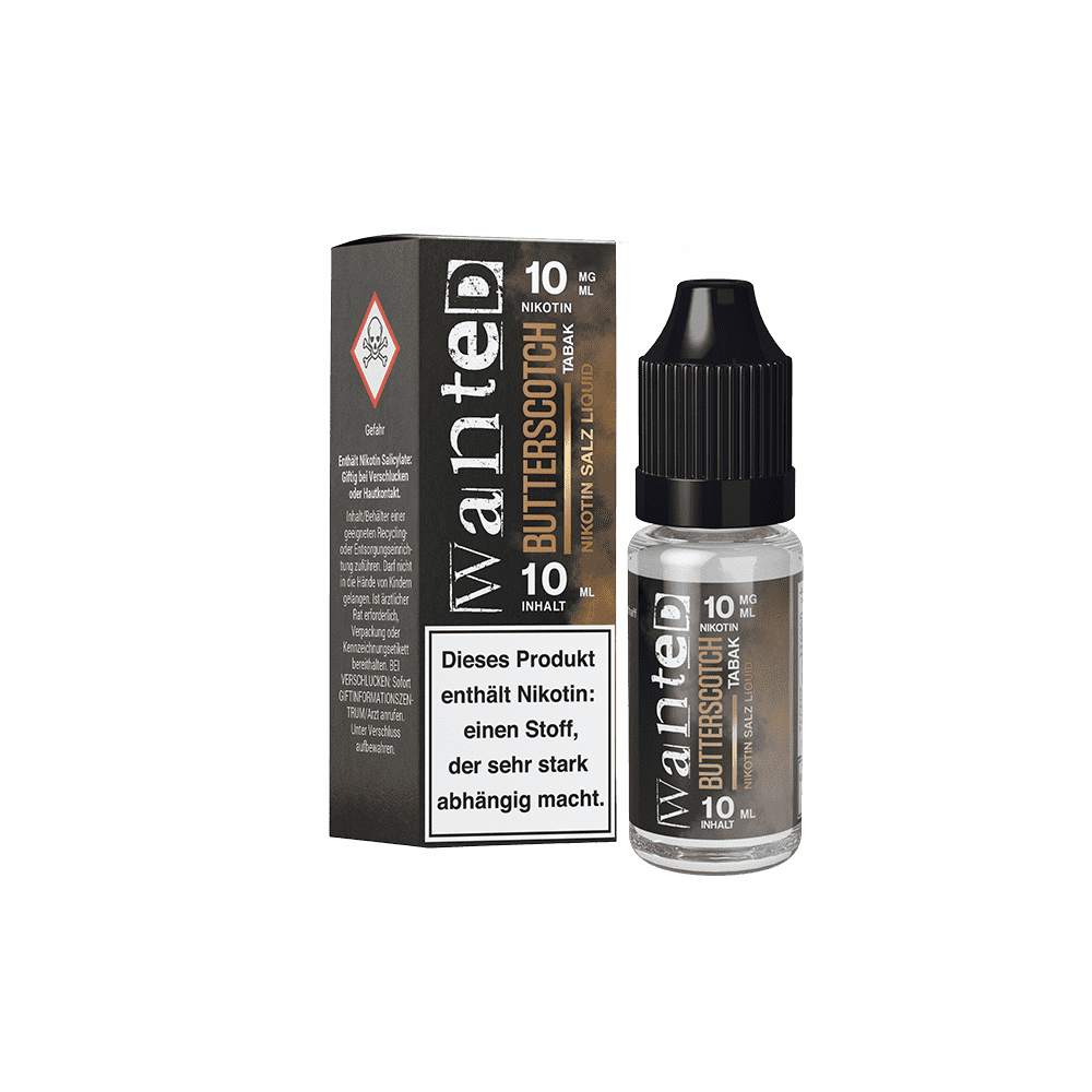 Liquid Butterscotch Tabak - Wanted Overdosed Nikotinsalz