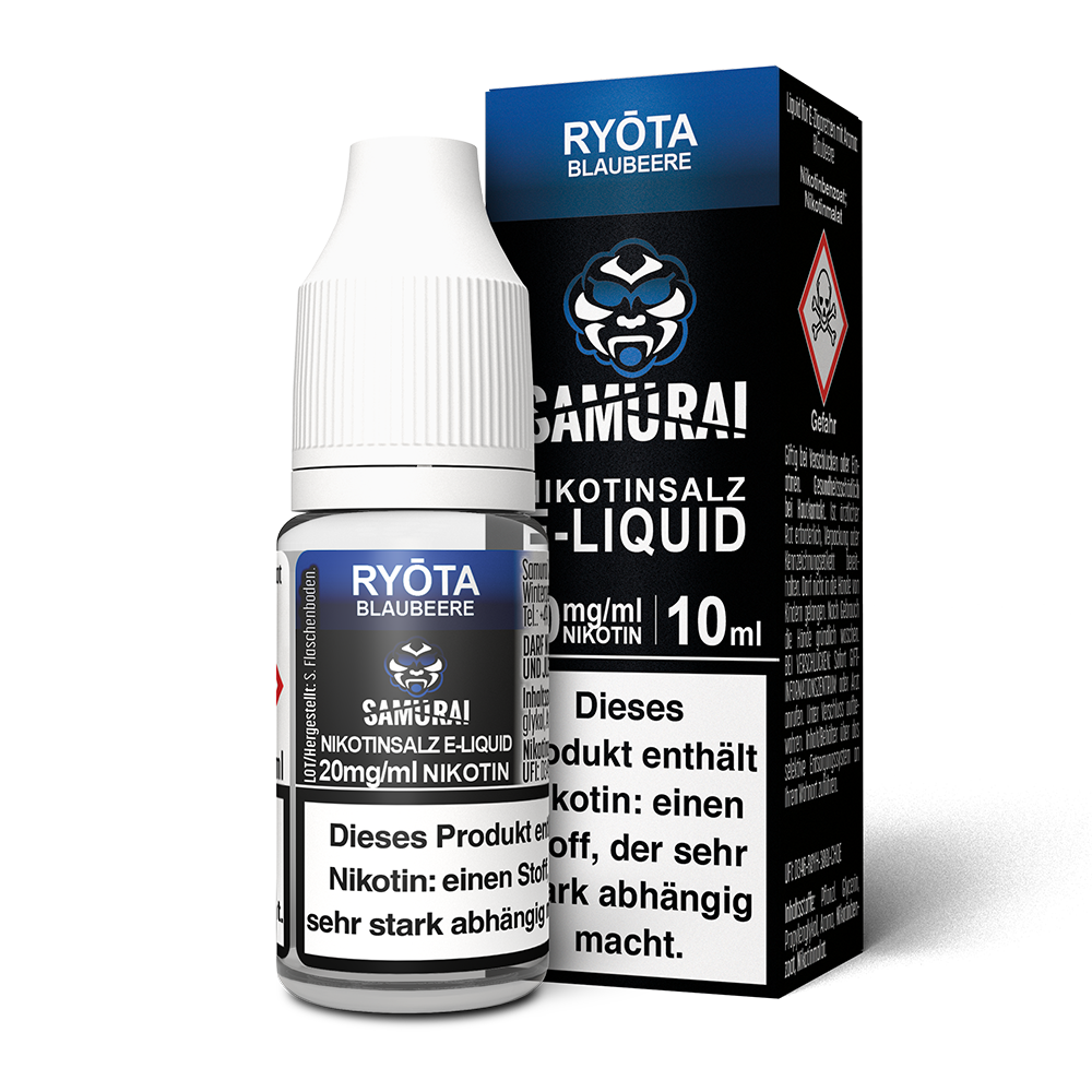Liquid Ryota Blaubeere - Samurai Nikotinsalz