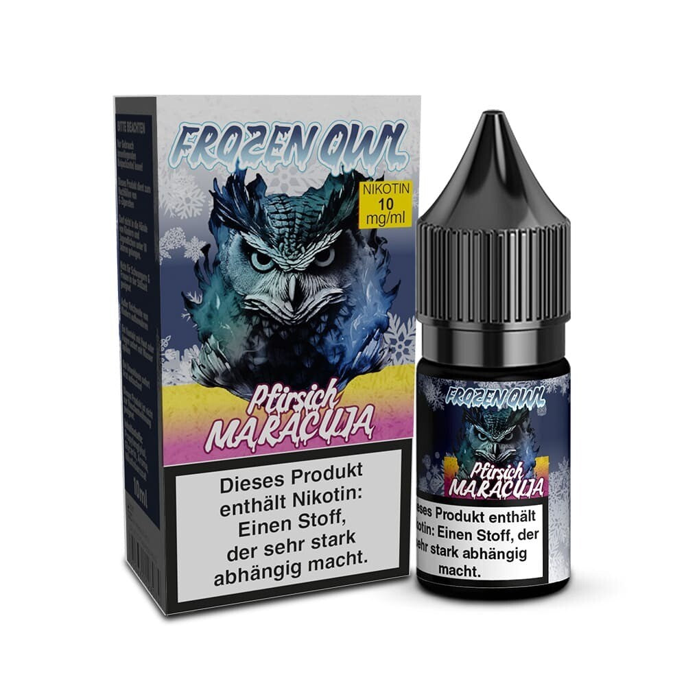 Liquid Pfirsich Maracuja - Frozen OWL Nikotinsalz