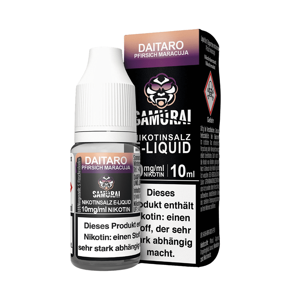 Liquid Daitaro Pfirsich Maracuja - Samurai Nikotinsalz