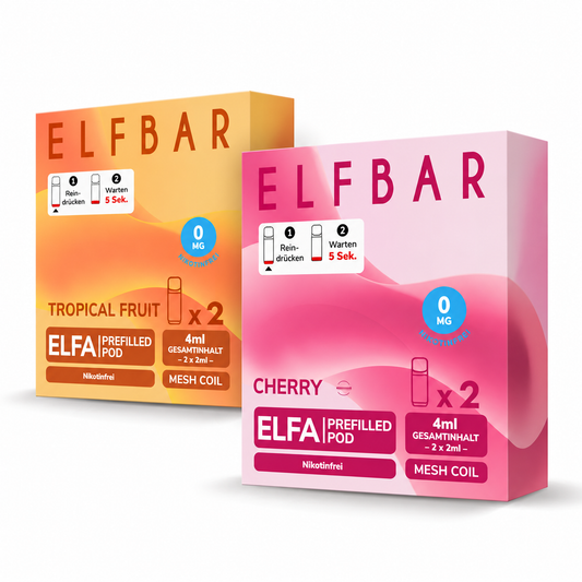 ELFBAR Elfa nikotinfrei Pods alle Sorten
