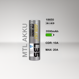 Golisi L35 Akku 18650 3500mAh/10A