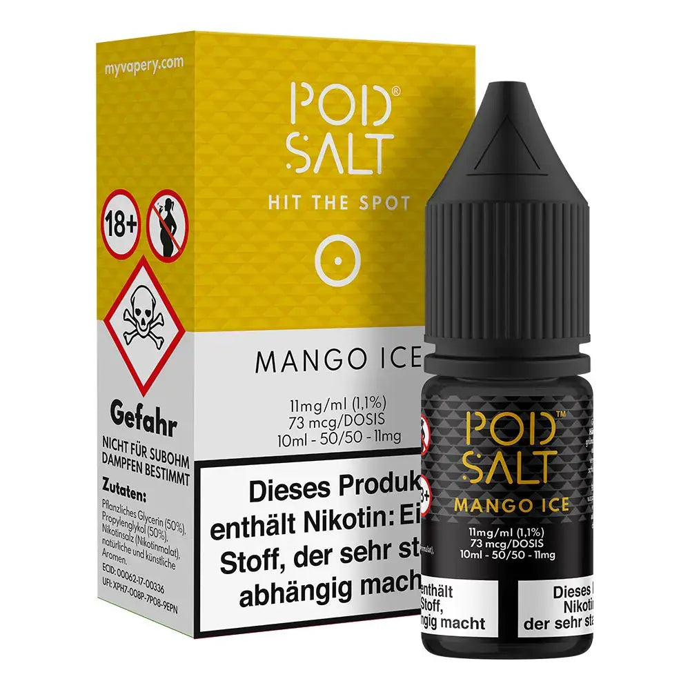 Liquid Mango Ice - Pod Salt Core Nikotinsalz