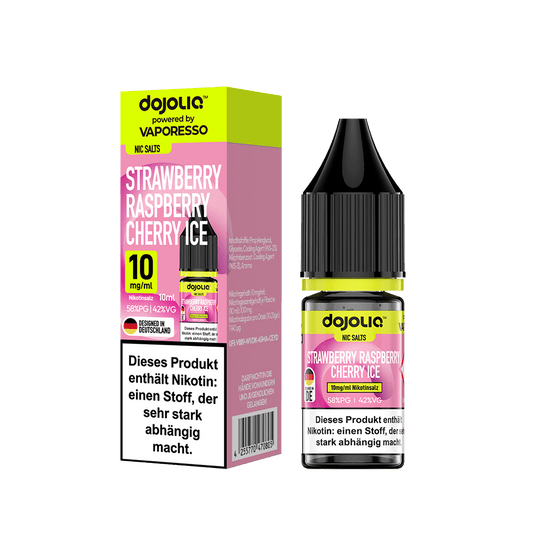 Dojoliq Nikotinsalz Strawberry Raspberry Cherry Ice Liquid