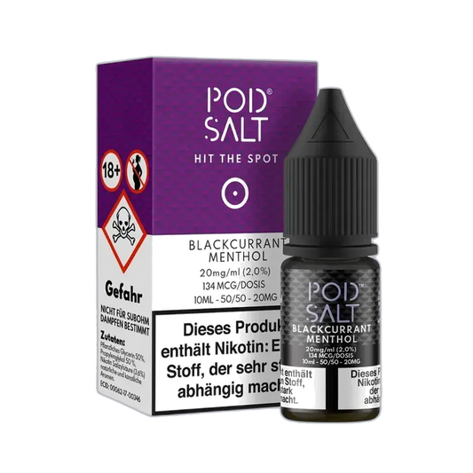 Liquid Blackcurrant Menthol - Pod Salt Core Nikotinsalz 20mg