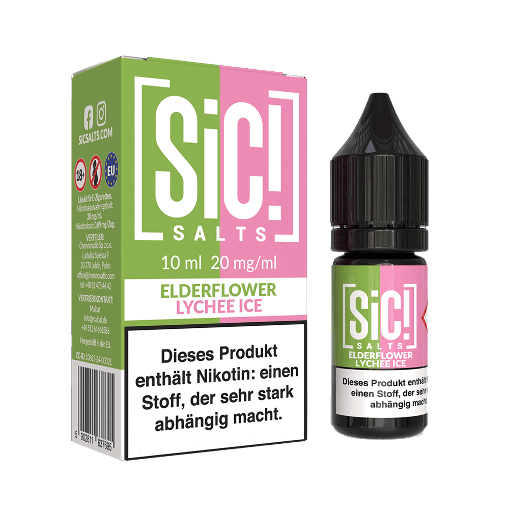 SIC Nikotinsalz Liquid - Elderflower Lychee Ice - 20mg
