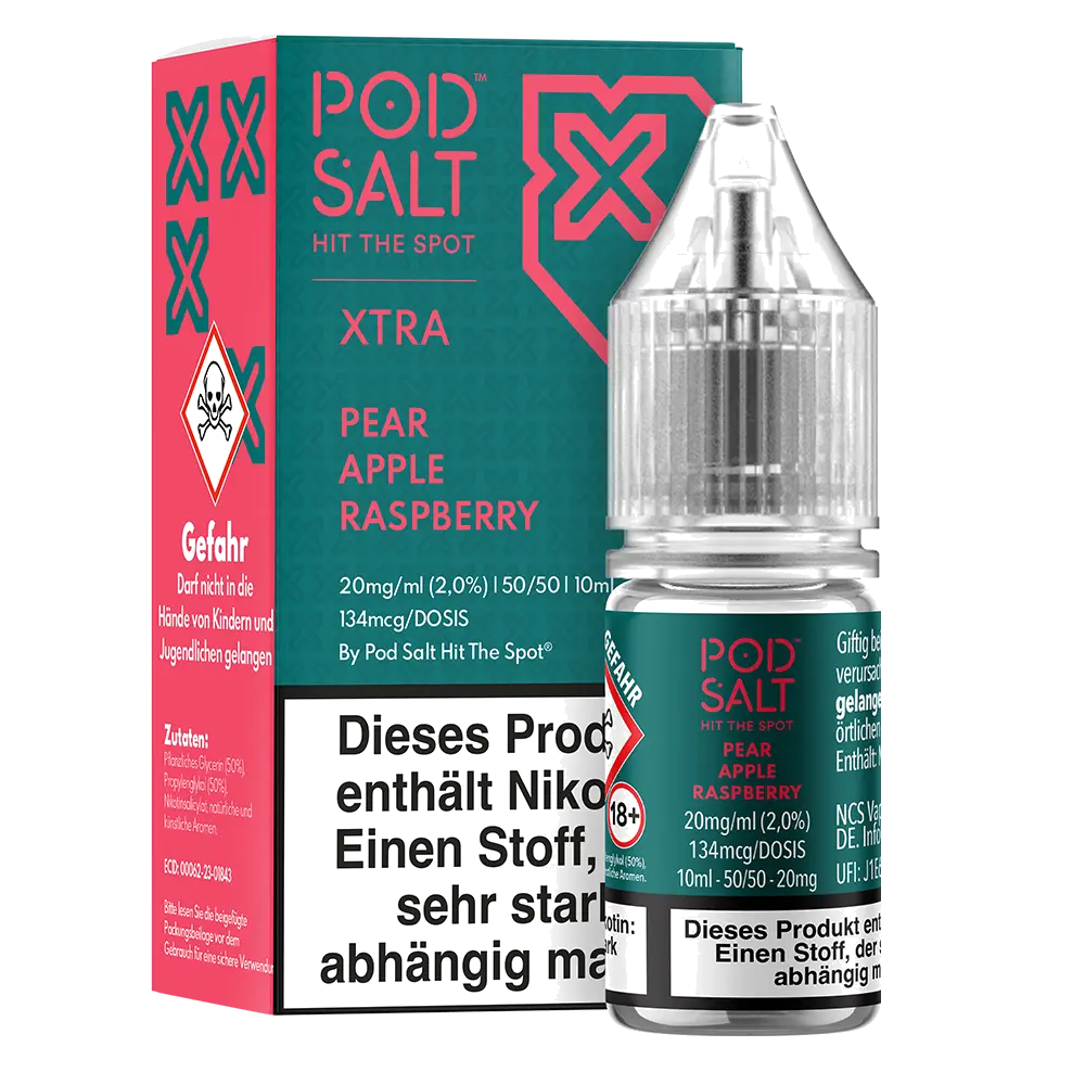 Liquid Pear Apple Raspberry - Pod Salt Xtra Nikotinsalz 20mg