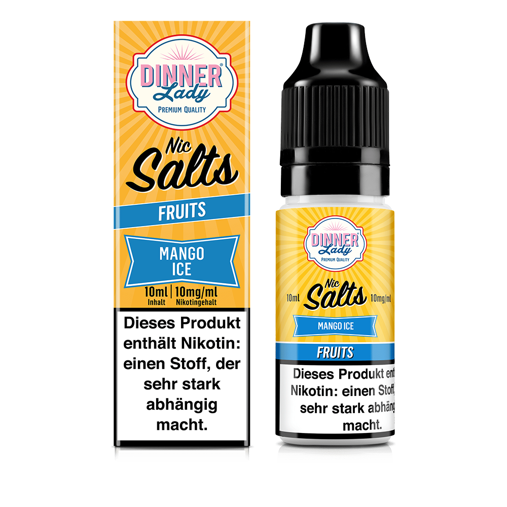 Dinner Lady Nikotinsalz - Mango Ice - 50/50 10ml Liquid