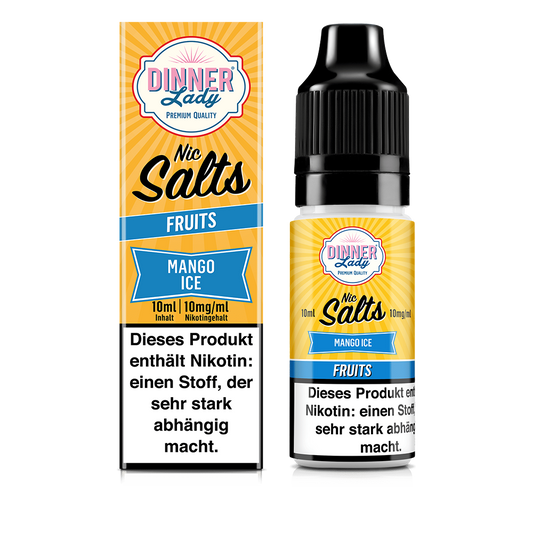 Dinner Lady Nikotinsalz - Mango Ice - 50/50 10ml Liquid