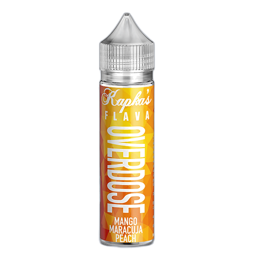 Kapka`s Aroma Longfill - Mango Maracuja Peach Overdose - 6ml Aroma in 60ml Flasche
