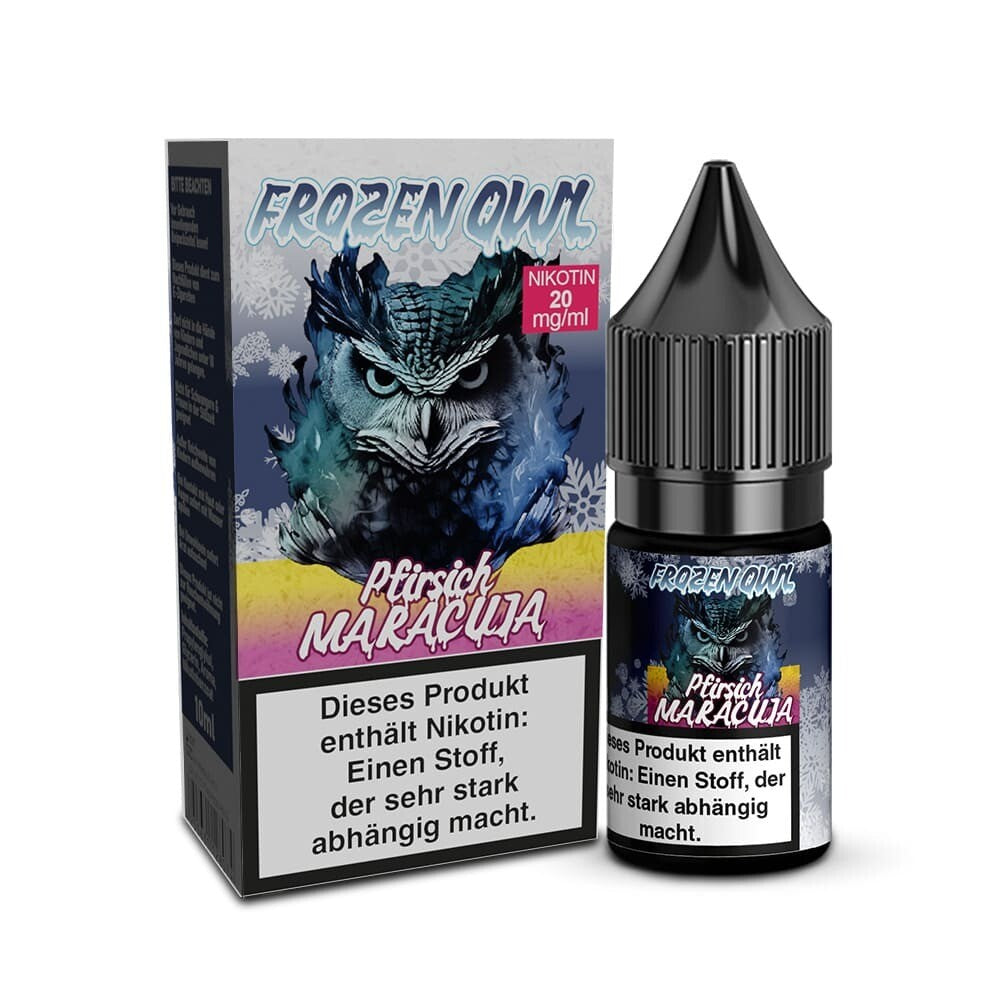 Liquid Pfirsich Maracuja - Frozen OWL Nikotinsalz