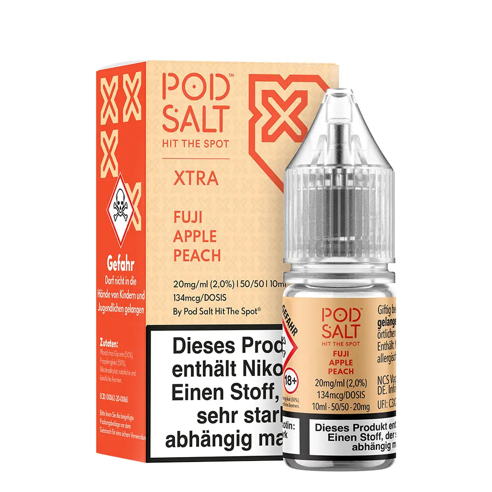 Liquid Fuji Apple Peach - Pod Salt Xtra Nikotinsalz