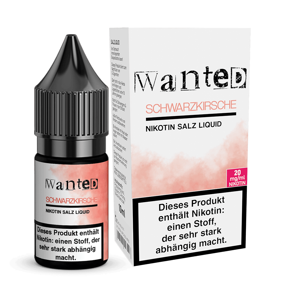 Wanted Overdosed Schwarzkirsche Nikotinsalz-Liquid 10 ml