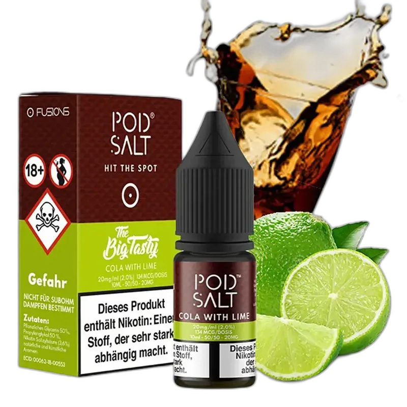 Liquid Cola with Lime - Pod Salt Fusion Nikotinsalz