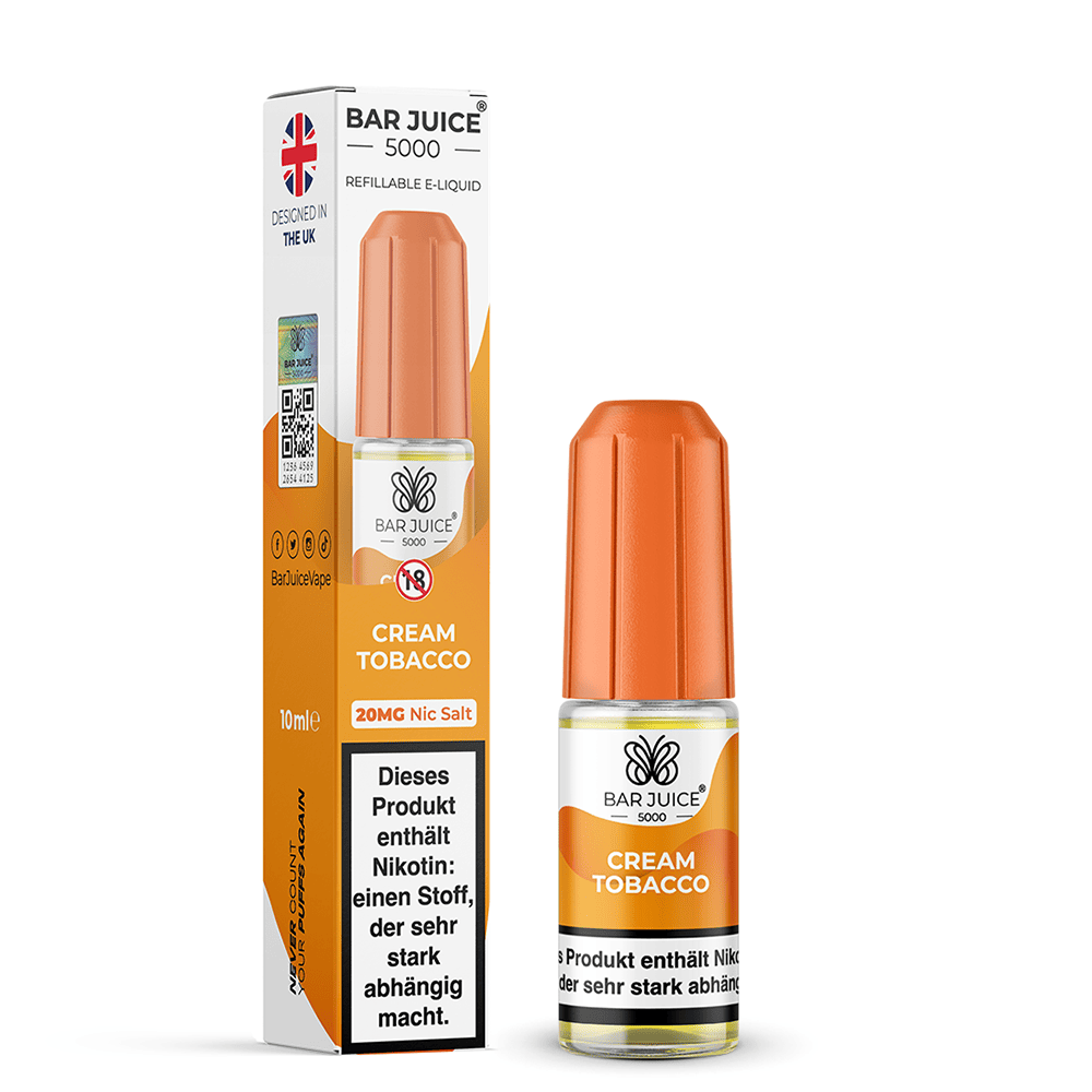 Bar Juice Nikotinsalz Cream Tobacco Liquid