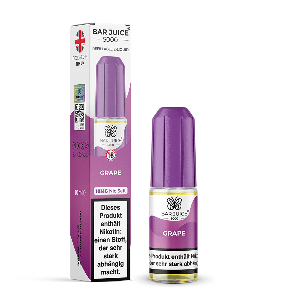 Bar Juice Nikotinsalz Grape Liquid