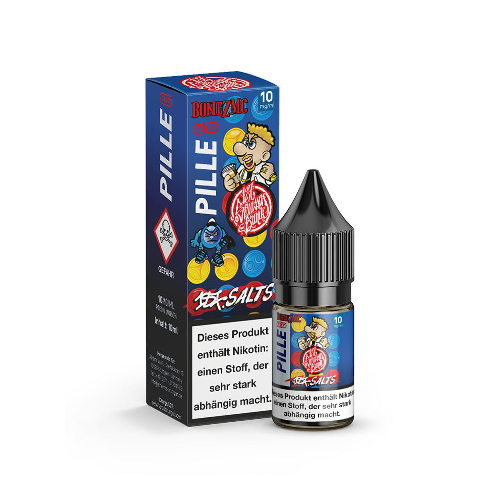 187 Strassenbande Nikotinsalz Pille Bonez MC 10ml
