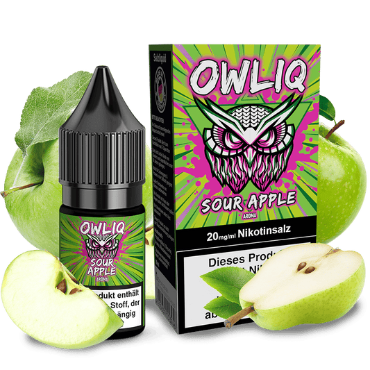 OWLIQ Nikotinsalz Sour Apple 10ml Liquid